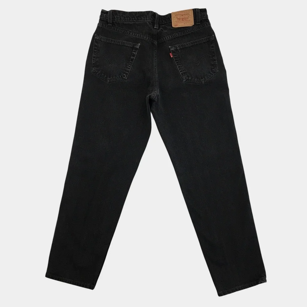 Levis‎ 550 Relaxed Fit Black Denim Jeans Mens Actual 33x31 Canada Vintage Style